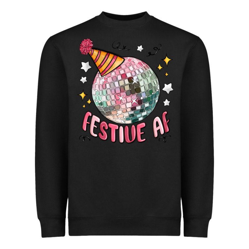 Festive Af Heavyweight Sweatshirt by MaliasSmallBusiness | Teevron
