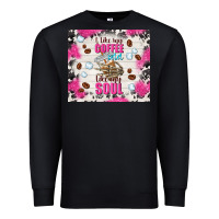 Black i like my coffee cold like my soul Premium Sweatshirt - TumblerDesignByShophia