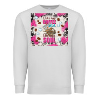 Dove Grey i like my coffee cold like my soul Premium Sweatshirt - TumblerDesignByShophia
