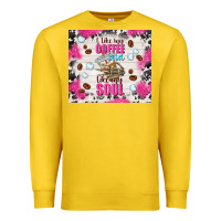 Lemon i like my coffee cold like my soul Premium Sweatshirt - TumblerDesignByShophia