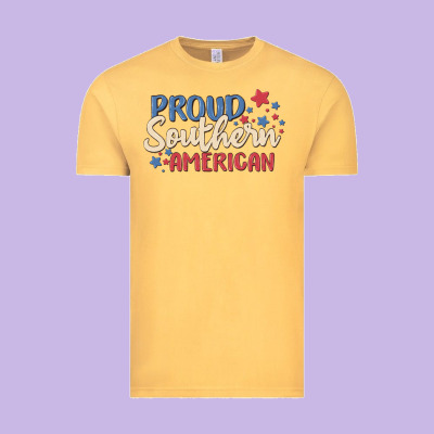 Proud Southern American Vintage Tee Designed By Maliassmallbusiness