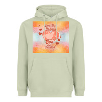 Matcha love the world like the one Heavyweight Hoodie - TumblerDesignByShophia