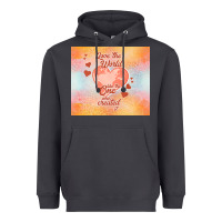 Smoke love the world like the one Heavyweight Hoodie - TumblerDesignByShophia