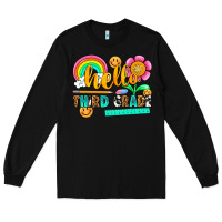 Black hello third grade Long Sleeve Tee - NancyCooperArtShop