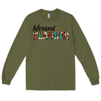 Army Green blessed teacher Long Sleeve Tee - JahusDesignShop