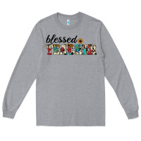 Heather Grey blessed teacher Long Sleeve Tee - JahusDesignShop