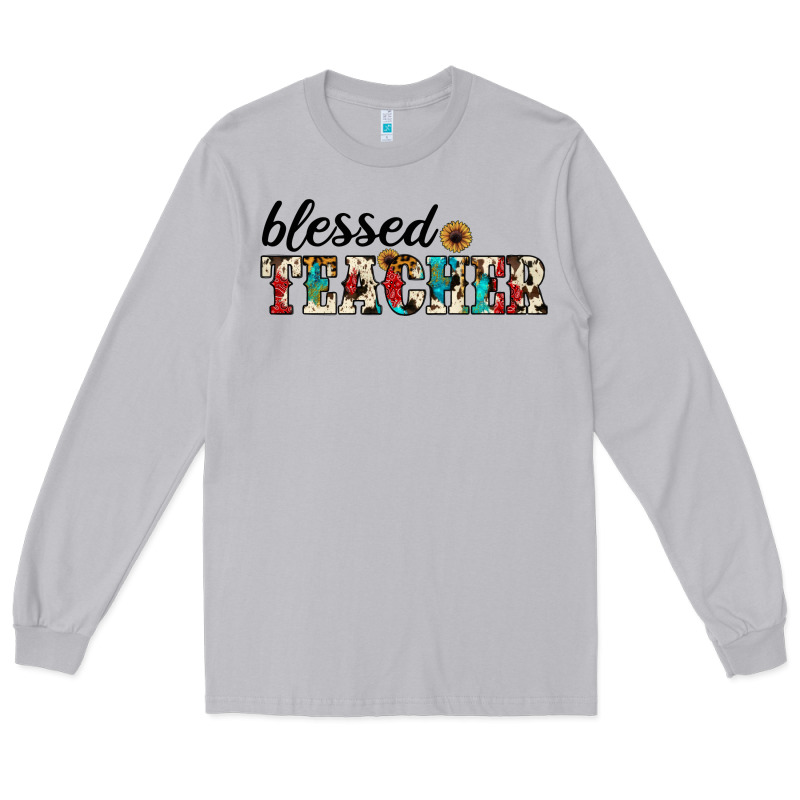 Blessed Teacher Long Sleeve Tee by JahusDesignShop | Teevron
