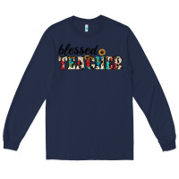 Navy blessed teacher Long Sleeve Tee - JahusDesignShop