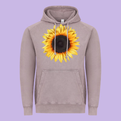 Treetops Sunflower Vintage Hoodie Designed By Lillyallendesigns