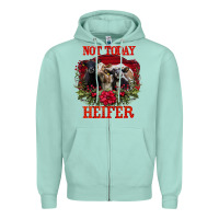 Seafoam Not Today Heifer Zipper Hoodie - Bettercallsaul