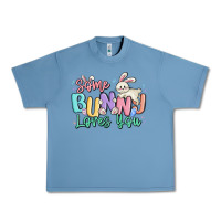 Pebble Blue some bunny loves you easter Urban Heavy Tee - MaliasSmallBusiness
