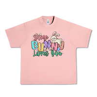 Salmon some bunny loves you easter Urban Heavy Tee - MaliasSmallBusiness