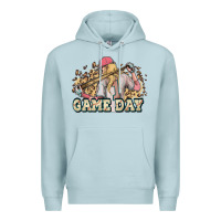 Blue Mist game day baseball leopard Premium Hoodie - HowdyJamesFarm