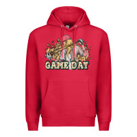 Cardinal game day baseball leopard Premium Hoodie - HowdyJamesFarm