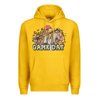 Lemon game day baseball leopard Premium Hoodie - HowdyJamesFarm