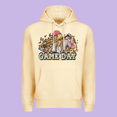 Game Day Baseball Leopard Premium Hoodie Designed By Howdyjamesfarm