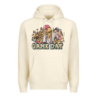 Sandshell game day baseball leopard Premium Hoodie - HowdyJamesFarm
