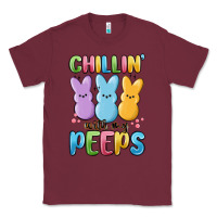 Burgundy chillin' with my peeps Classic Tee - MaliasSmallBusiness