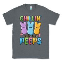 Charcoal Heather chillin' with my peeps Classic Tee - MaliasSmallBusiness