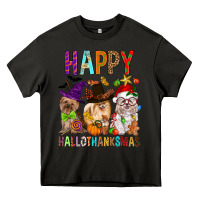 Asphalt Happy hallothankmas dog Heavy Core Tee - FaDigitalArtStudio