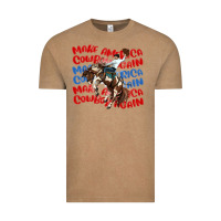 Vintage Coffee make america cowboy again Vintage Tee - MaliasSmallBusiness