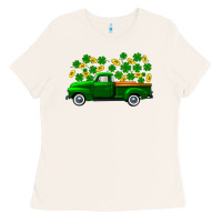 St Patricks Shamrock Gold Truck Ladies Tee | Teevron