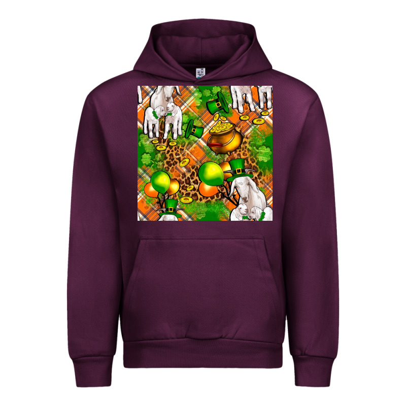 St. Patrick's Goat Family With Balloons Seamless Urban Hoodie by FaDigitalArtStudio | Teevron