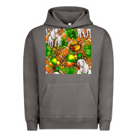 Pigment Tornado St. Patrick's Goat Family With Balloons Seamless Urban Hoodie - FaDigitalArtStudio