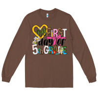 Chestnut my first day of 5th grade Long Sleeve Tee - NancyCooperArtShop