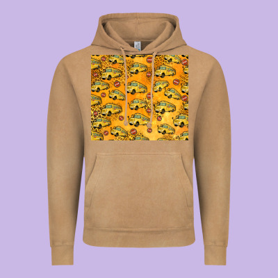 School Bus Pattern Tumbler 20oz Vintage Hoodie Designed By Jasminsmagicworld