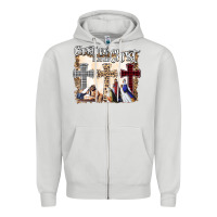 Dove Grey Christmas Begins With Christ Zipper Hoodie - Bettercallsaul