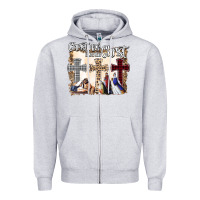 Heather Grey Christmas Begins With Christ Zipper Hoodie - Bettercallsaul
