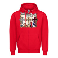 Red Christmas Begins With Christ Zipper Hoodie - Bettercallsaul