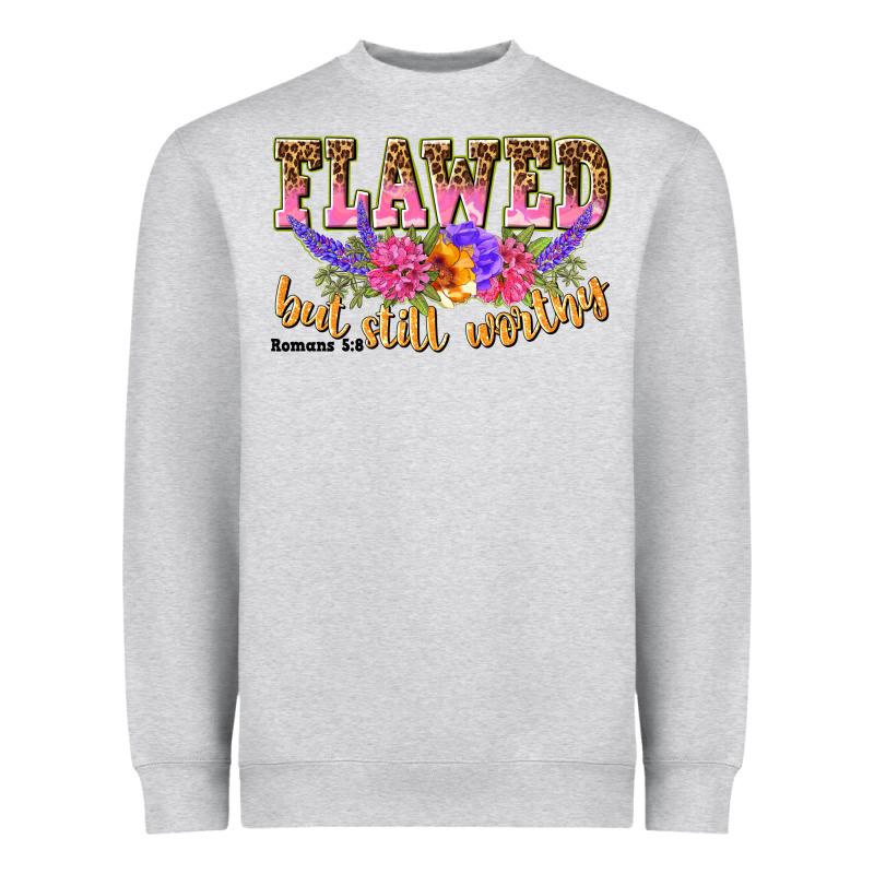 Flawed But Still Worthy Romans 5 8 Heavyweight Sweatshirt by NancyCooperArtShop | Teevron