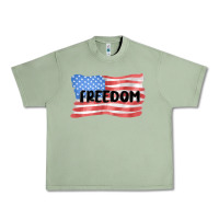 Oil Green freedom usa Urban Heavy Tee - MaliasSmallBusiness