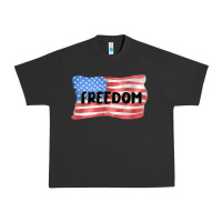 Pigment Black freedom usa Urban Heavy Tee - MaliasSmallBusiness