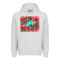 Dove Grey valentine's day leopard background Premium Hoodie - JahusDesignShop