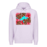 Lilac valentine's day leopard background Premium Hoodie - JahusDesignShop