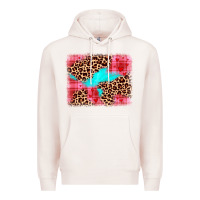 Pale Pink valentine's day leopard background Premium Hoodie - JahusDesignShop