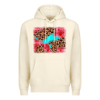 Sandshell valentine's day leopard background Premium Hoodie - JahusDesignShop