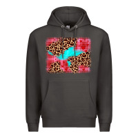 Smoke valentine's day leopard background Premium Hoodie - JahusDesignShop