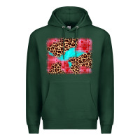 Sports Green valentine's day leopard background Premium Hoodie - JahusDesignShop