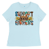 Baby Blue support local farmers Ladies Tee - RacoonDesign