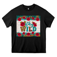 Black stay wild Heavy Core Tee - HRA Design Shop