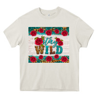 Cream stay wild Heavy Core Tee - HRA Design Shop