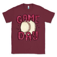 Burgundy game day baseball Classic Tee - MaliasSmallBusiness