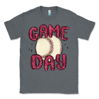 Charcoal Heather game day baseball Classic Tee - MaliasSmallBusiness