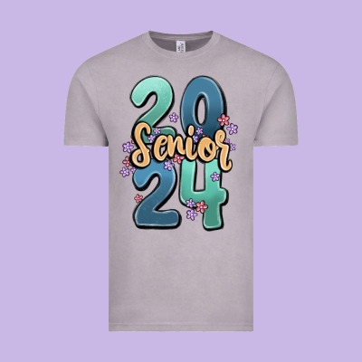 Senior 2024 Vintage Tee Designed By Maliassmallbusiness