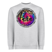 Heather Grey para life Heavyweight Sweatshirt - MaliasSmallBusiness