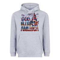 God Bless America With Gnome 4th Of July Heavyweight Hoodie | Teevron